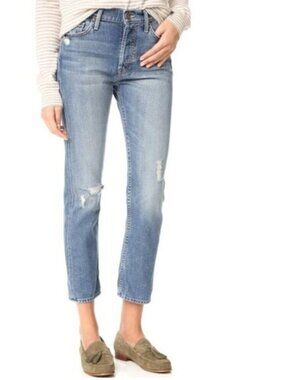 MOTHER The Cheeky Twice As Nice Distressed Jeans size 25